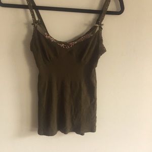 Free People cami/tank top with lace ,embroidery